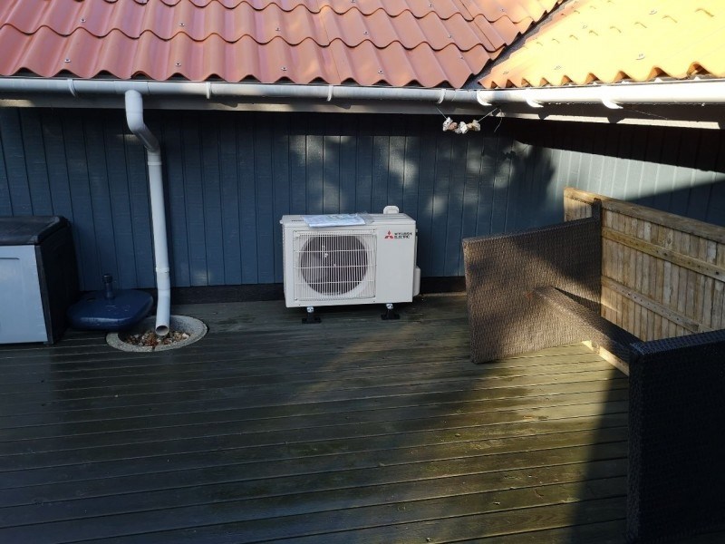 ventilationsanlæg på terrasse