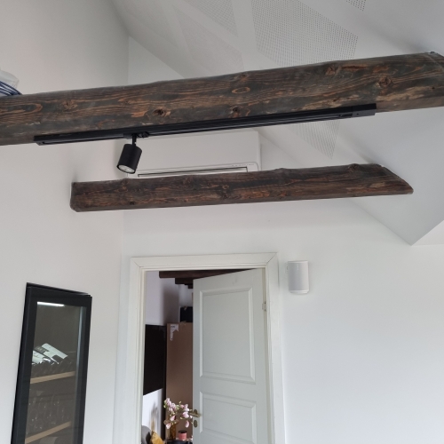 Varmepumper over bjælker